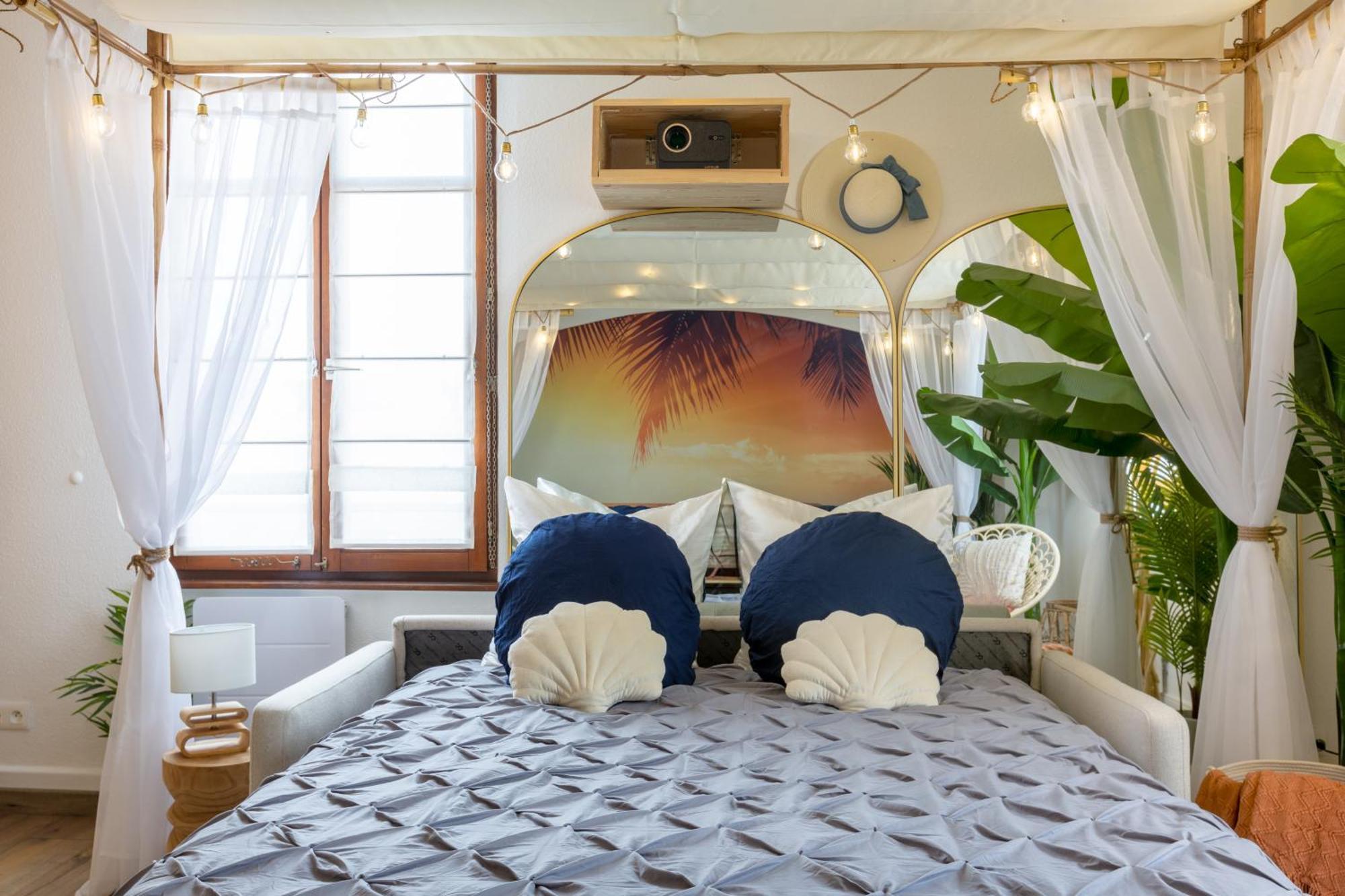 Lit Rond Tres Grand Et Confortable - Garage Possible Ou Parking Gratuit Rue - Gare 2 Min Et Ville 4 Min En Tram - Ciel Etoile - Netflix Videoprojecteur - Luxe Et Evasion 스트라스부르 외부 사진